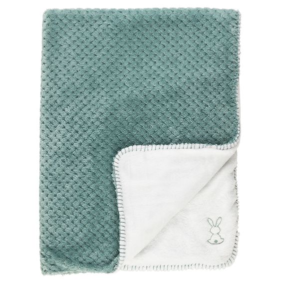 Nattou Babydecke Super Soft 75 x 100 cm - Hase Lapidou - Coppergreen White