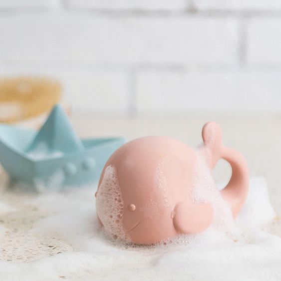 Nattou Badespielzeug Wal - Silikon - Pink