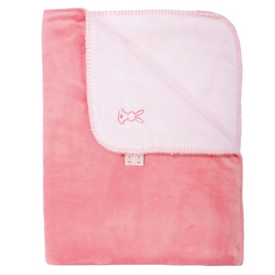 Nattou Kuscheldecke Super Soft Hase Lapidou 75 x 100 cm - Coral Light Pink