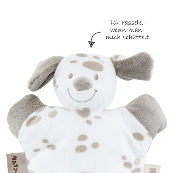 Nattou Soft toy Flatsie Max the dog 26 x 22 cm - Crown