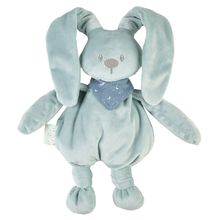 Kuscheltier Glow in the dark scarf 36 cm - Hase Lapidou - Light Blue