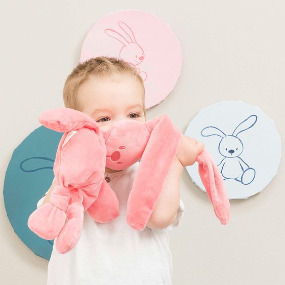 Nattou Kuscheltier Hase Lapidou 36 cm - Coral