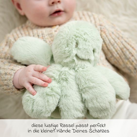 Nattou Peluche Avec Hochet - Vert Tilleul