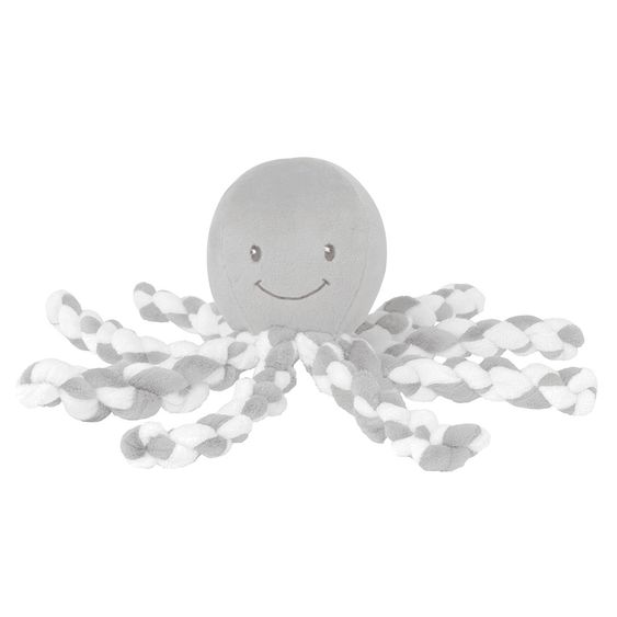 Nattou Kuscheltier Octopus Piu Piu - Grey White