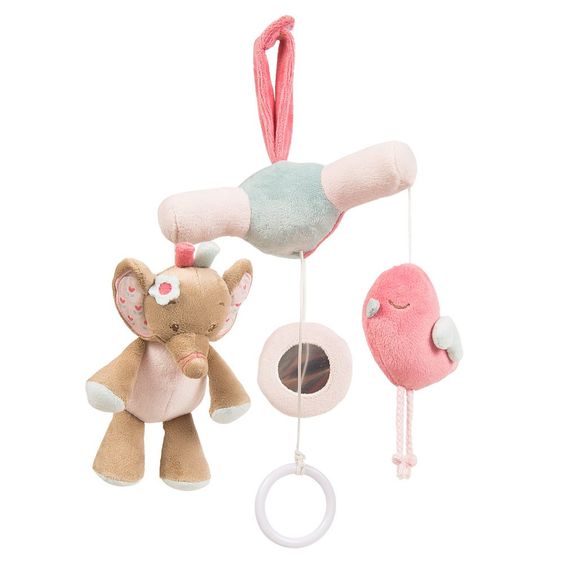 Nattou Mini-Musik-Mobile Rose der Elefant