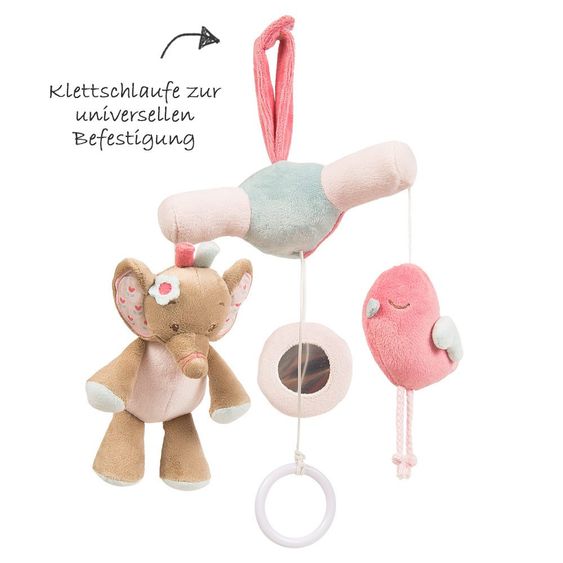 Nattou Mini-Musik-Mobile Rose der Elefant