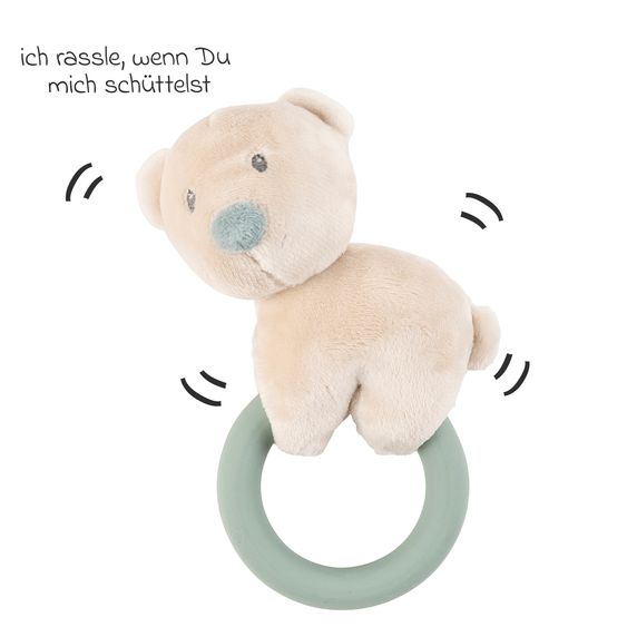 Nattou Mini rattle animal 15 cm - Jules the bear