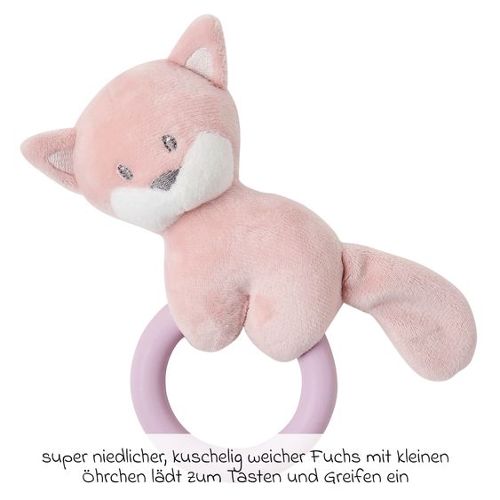 Nattou Mini rattle animal 15 cm - Alice the fox