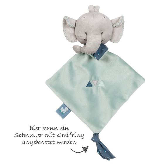 Nattou Mini panno di coccole Jack l'elefante