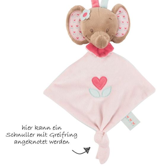 Nattou Mini-Schmusetuch Rose der Elefant