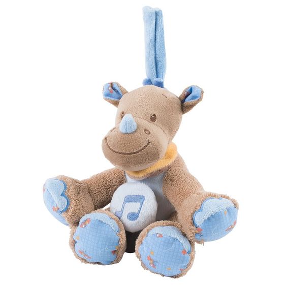 Nattou Mini-Spieluhr Louis das Nashorn 18 cm