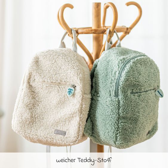 Nattou Rucksack Backpack - Teddy - Ecru