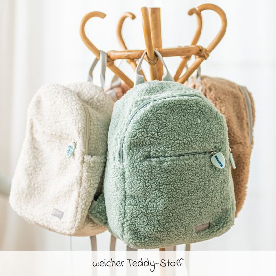 Nattou Rucksack Backpack - Teddy - Green