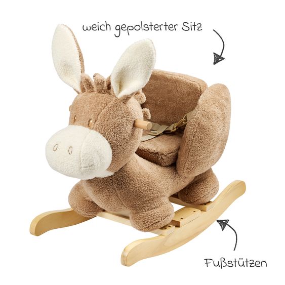Nattou Schaukeltier - Esel - Beige