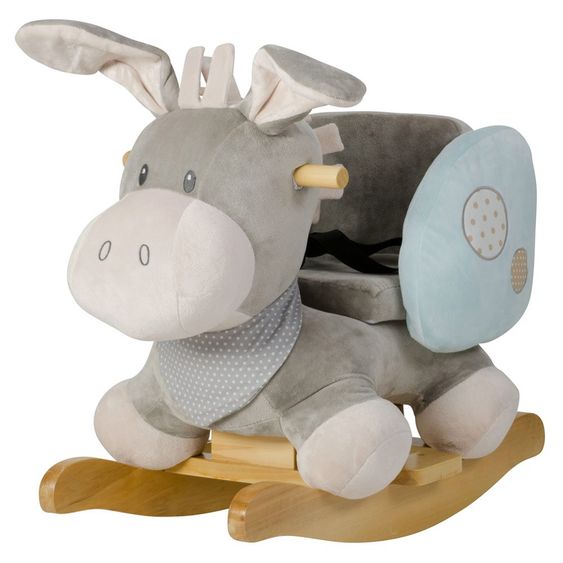 Nattou Rocking animal Donkey Cappuccino - Grey