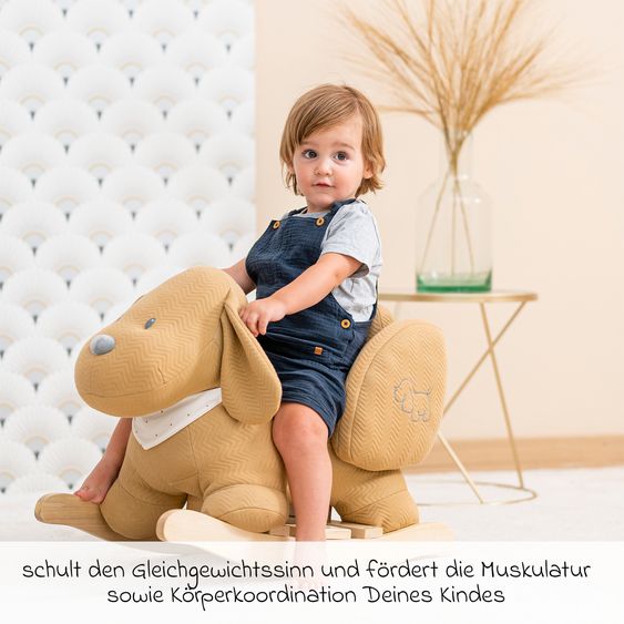 Nattou Schaukeltier - Hund Charlie - Caramel