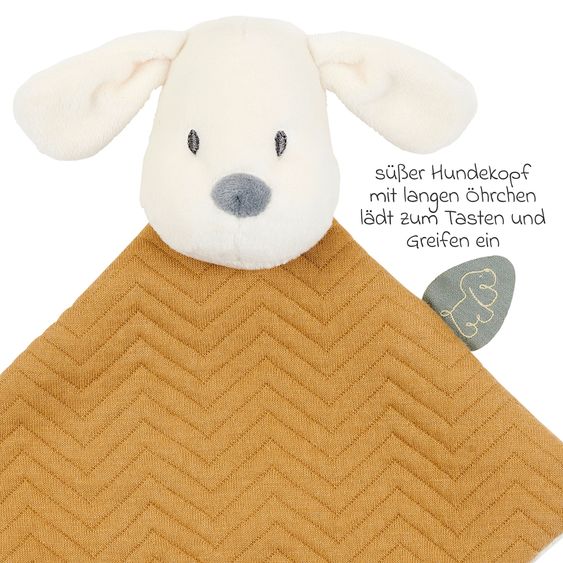 Nattou Mini-Schmusetuch 30 cm - Hund Charlie - Caramel