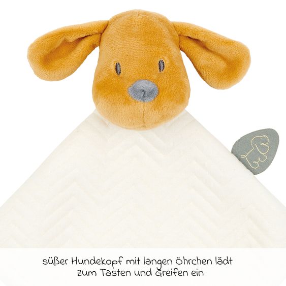 Nattou Mini-Schmusetuch 30 cm - Hund Charlie - Vanille