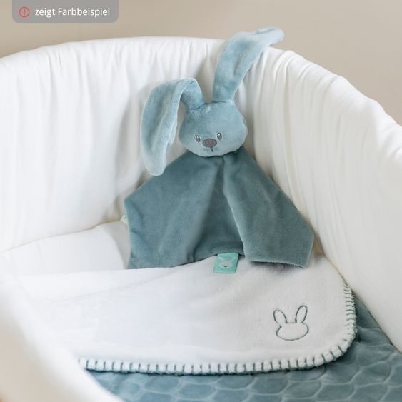 Nattou Glow in the dark cuddle cloth 28 cm - Lapidou rabbit - Sand