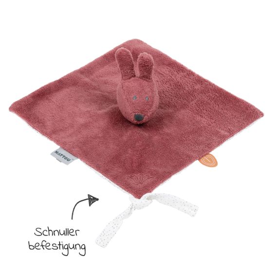 Nattou Schmusetuch Hase 27 cm - Susie & Bonnie - Antique Pink