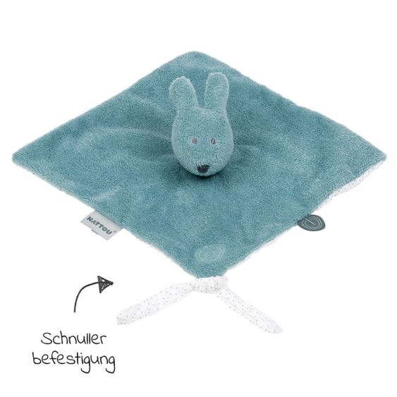 Nattou Schmusetuch Hase 27 cm - Susie & Bonnie - Sage Green