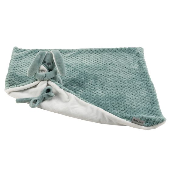 Nattou Schmusetuch XXL & Mini-Kuscheltier - Hase Lapidou - Coppergreen