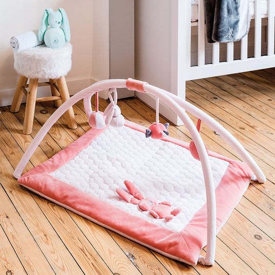 Nattou Spieldecke Hase Lapidou - Coral Light Pink
