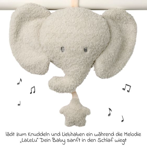 Nattou Musical clock Teddy - Musical Elephant