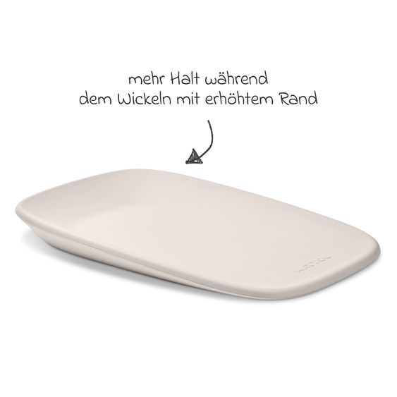 Nattou Wickel-Set mit Wickelunterlage Softy & Windeleimer Dropy - Clay