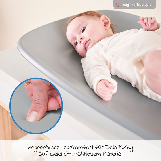 Nattou Wickel-Set mit Wickelunterlage Softy & Windeleimer Dropy - Clay