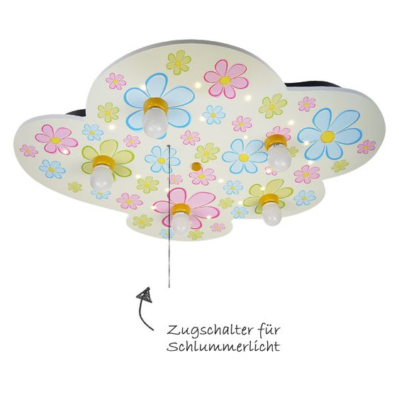 Niermann Deckenleuchte Wolke XXL - Bunte Blumen