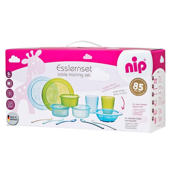 Nip 13-tlg. Esslern-Set - Blau Grün