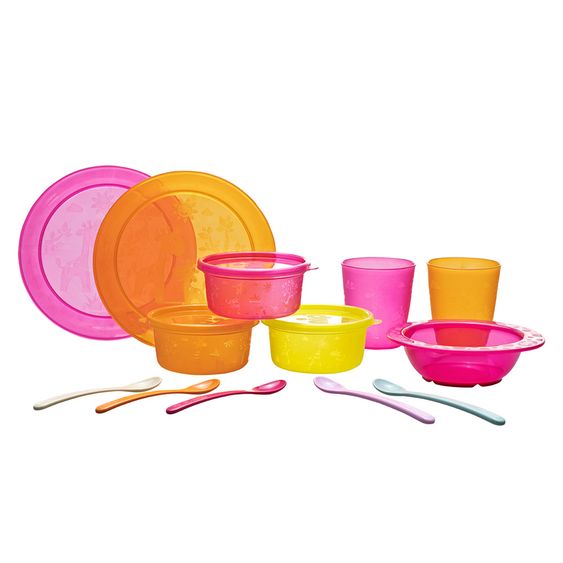 Nip 13 pcs Eating Learning Set - Pink Orange