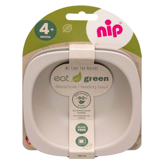Nip Breischale 2er Pack eat green - aus nachwachsenden Rohstoffen - Grau