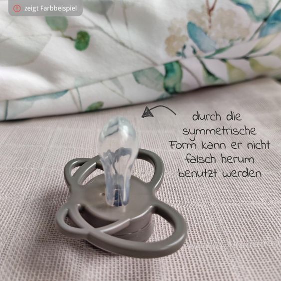 Nip Leucht-Schnuller 2er Pack My Buterfly Night - Silikon 0-6 M - aus nachwachsenden Rohstoffen - Blau