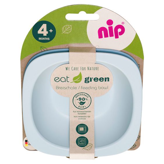 Nip Öko-Breischale 2er Pack eat green - aus nachwachsenden Rohstoffen - Blau