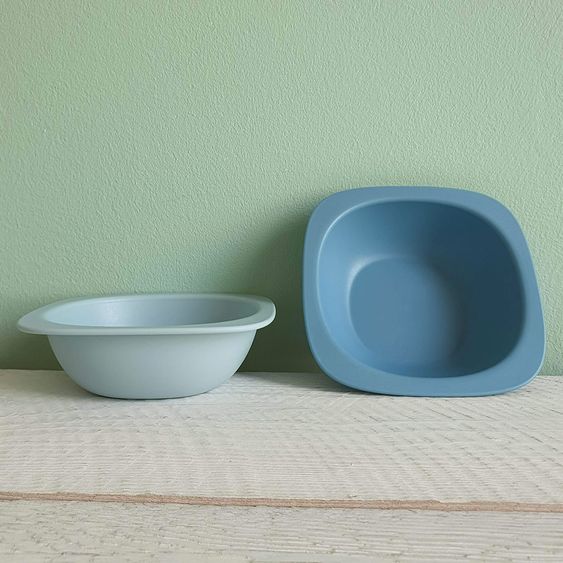 Nip Öko-Breischale 2er Pack eat green - aus nachwachsenden Rohstoffen - Blau