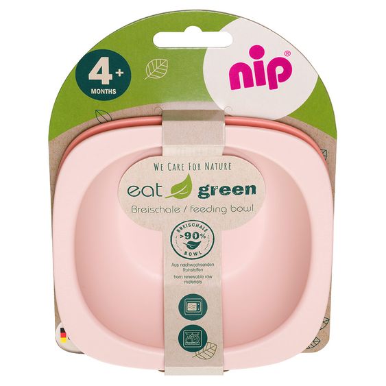 Nip Eco-brew bowl 2-pack eat green - from renewable raw materials - rose