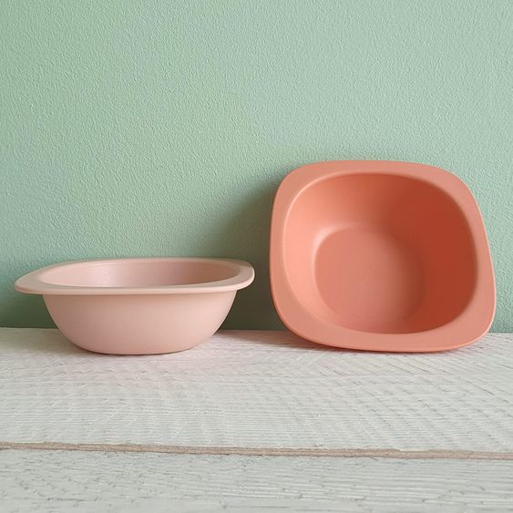 Nip Eco-brew bowl 2-pack eat green - from renewable raw materials - rose