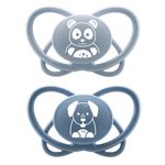 Öko-Schnuller 2er Pack My Butterfly - Silikon 16-32 M - aus nachwachsenden Rohstoffen - Blau
