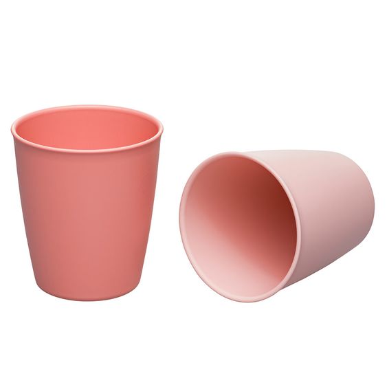 Nip Eco drinking cup 2 pack eat green - from renewable resources - Rose