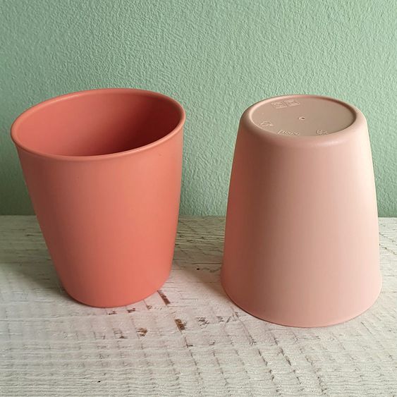 Nip Eco drinking cup 2 pack eat green - from renewable resources - Rose
