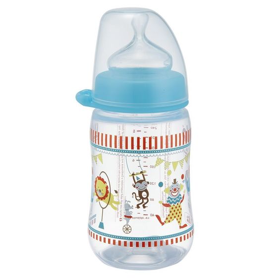 Nip PP-Flasche 260 ml - Silikon Gr.1 - Zirkus Boy