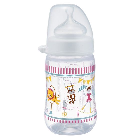 Nip PP-Flasche 260 ml - Silikon Gr.1 - Zirkus Girl