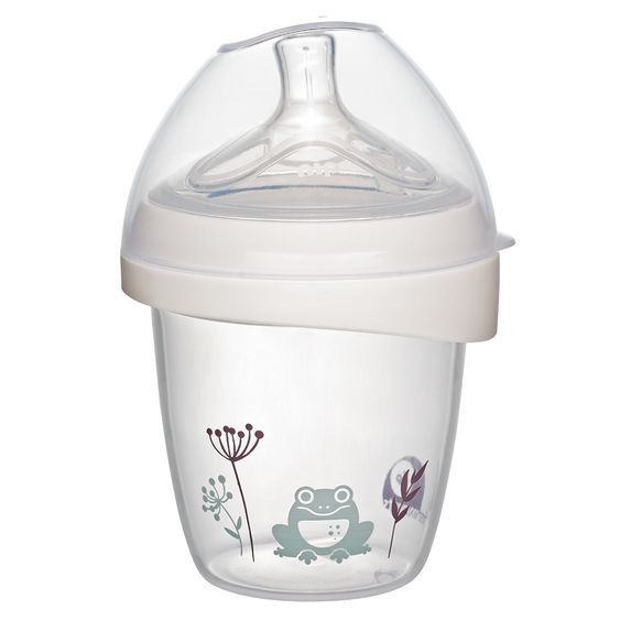 Nip PP-Flasche & Aufbewahrungsbehälter 2in1 first moments 150 ml - Silikon Gr. S - Frosch