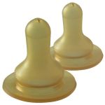 Round teat 2-pack Cherry - Latex size 1 S (tea)