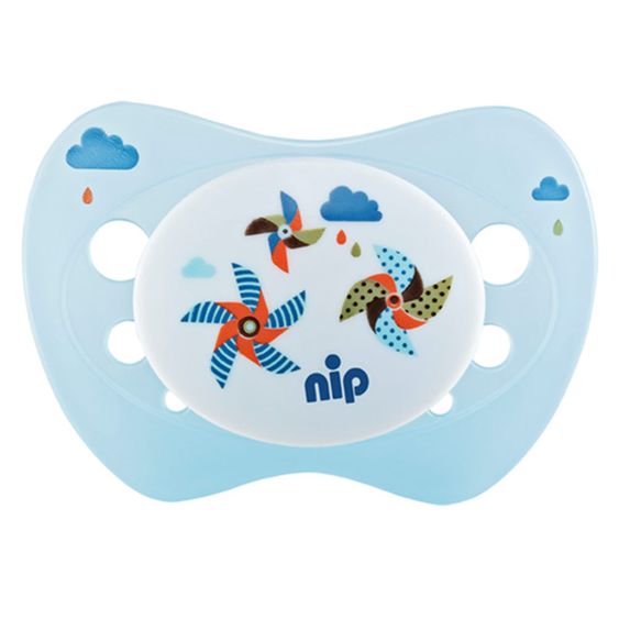 Nip Schnuller 2er Pack Life - Silikon 0-6 M - Hirsch & Windrad
