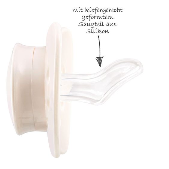Nip Schnuller 2er Pack Newborn - Silikon 0-2 M - Lila Rosa
