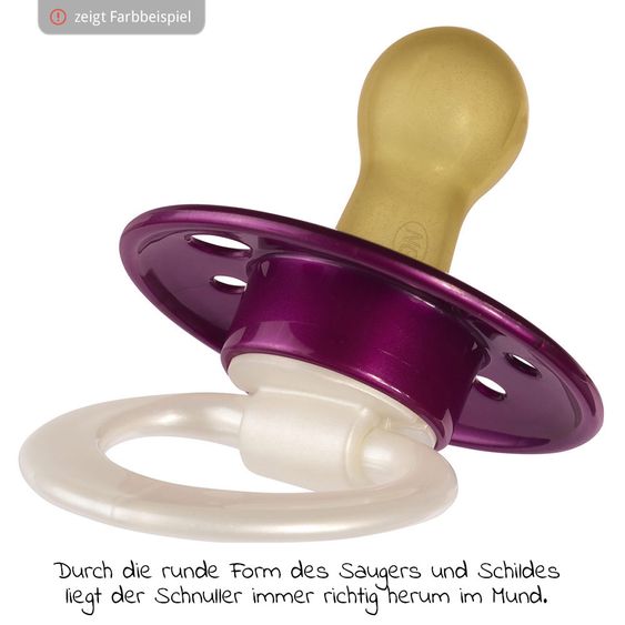 Nip Leucht-Schnuller 4er Pack Cherry Night - Latex 0-6 M - Boy
