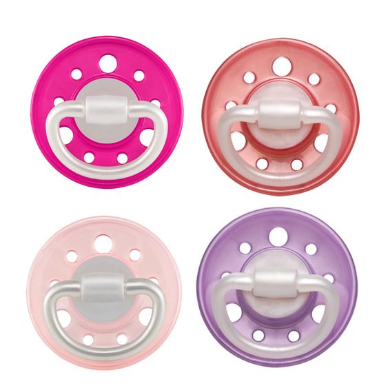 Nip Schnuller 4er Pack Cherry - Latex ab 6 M - Girl